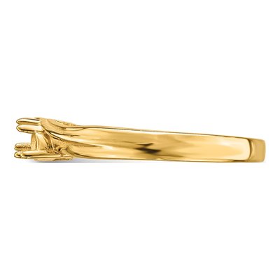 14K Yellow Gold 2-Stone Mother's Ring Mounting – view 8
