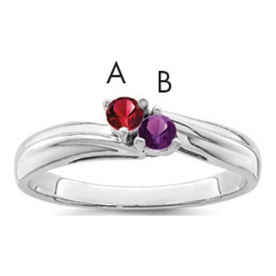 Sterling Silver Personalized Family Ring