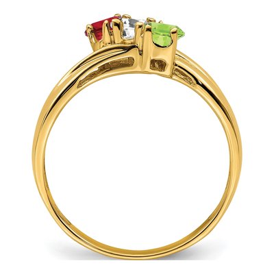 14K Yellow Gold Personalized Family Ring – view 3