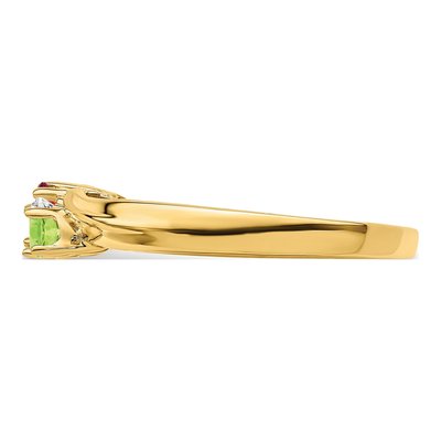 14K Yellow Gold Personalized Family Ring – view 4