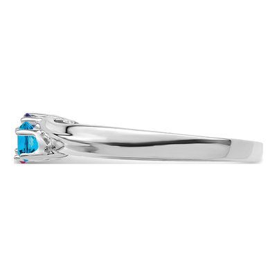 14K White Gold Customizable Family Ring – view 3