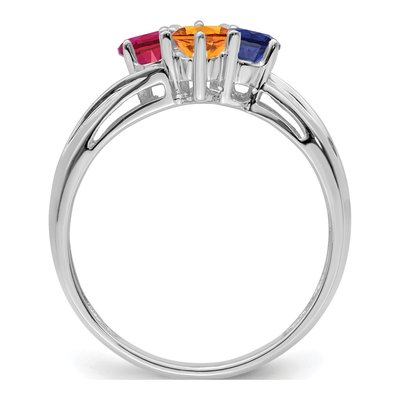 Sterling Silver 4-Stone Mother's Ring – view 3