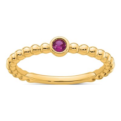 14K Yellow Gold Personalized Mother's Ring – view 2