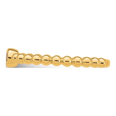 14K Yellow Gold Personalized Mother's Ring – view 4