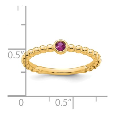 14K Yellow Gold Personalized Mother's Ring – view 6