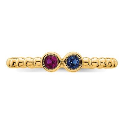 14K Yellow Gold Mother's Ring – view 5
