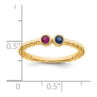 14K Yellow Gold Mother's Ring – view 6