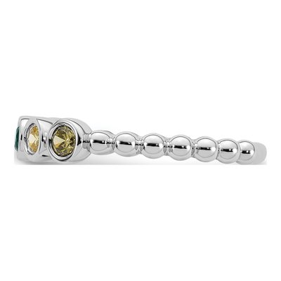 14K White Gold 5-Stone Mother's Ring – view 4