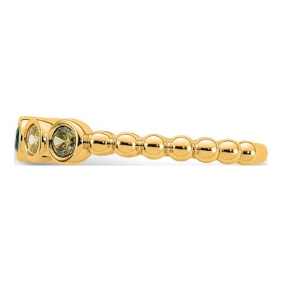 14K Yellow Gold 5-Stone Birthstone Mother's Ring – view 4
