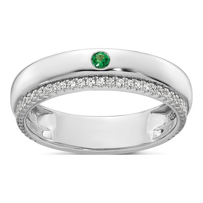 14K White Gold Mother's Ring Semi-Mount – view 2