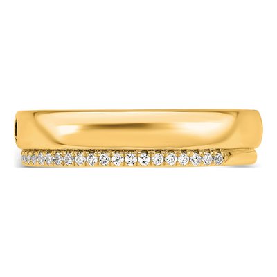 14K Yellow Gold Mother's Ring Semi-Mount – view 4