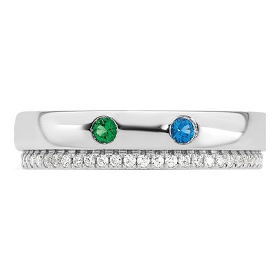 14K White Gold 1/5 ct tw Mother's Ring – view 5