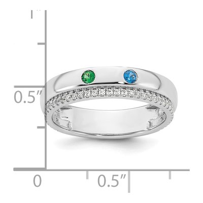 14K White Gold 1/5 ct tw Mother's Ring – view 6