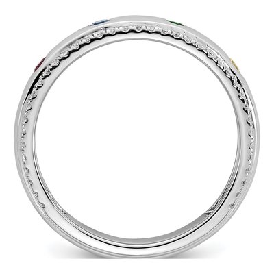 14K White Gold 1/5 ct tw Mother's Ring – view 3