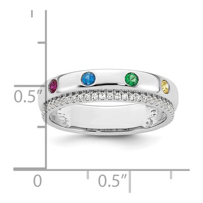 14K White Gold 1/5 ct tw Mother's Ring – view 6