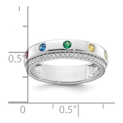 14K White Gold 1/5 ct tw Mother's Ring – view 6