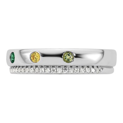 14K White Gold 1/5 ct tw Mother's Ring – view 4