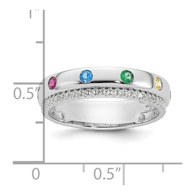 14K White Gold 1/5 ct tw Mother's Ring – view 6
