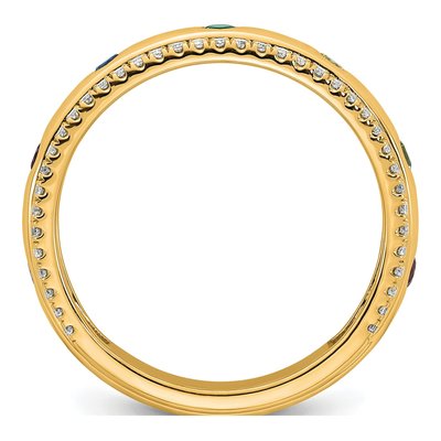 14K Yellow Gold 1/5 ct tw Mother's Ring – view 3