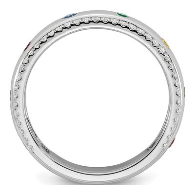 14K White Gold 1/5 ct tw Mother's Ring – view 3
