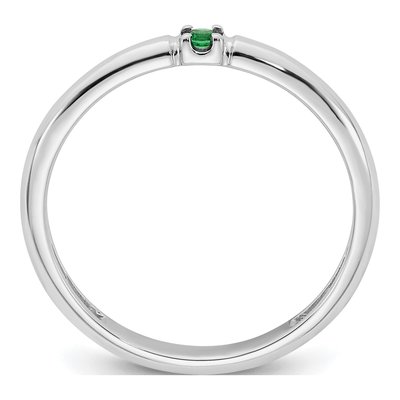 14K White Gold Personalized Mother's Ring – view 3