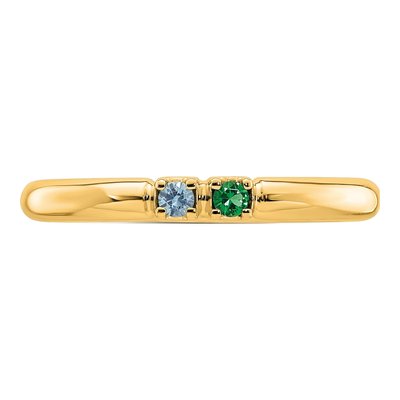 14K Yellow Gold Mother's Ring Mounting – view 5