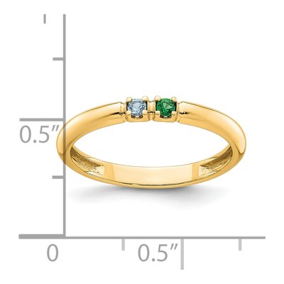 14K Yellow Gold Mother's Ring Mounting – view 6