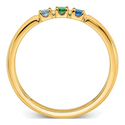 14K Yellow Gold Mother's Ring Mounting – view 3