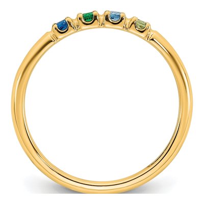 14K Yellow Gold Mother's Ring Mounting – view 3