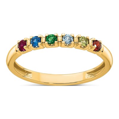 14K Yellow Gold Mother's Ring Mounting – view 2