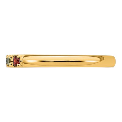 14K Yellow Gold Personalized Mother's Ring – view 4