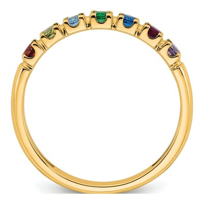 14K Yellow Gold Personalized Mother's Ring – view 3