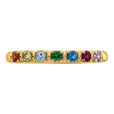 14K Yellow Gold Personalized Mother's Ring – view 5