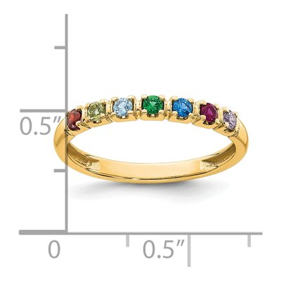 14K Yellow Gold Personalized Mother's Ring – view 6