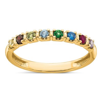 14K Yellow Gold Mother's Ring – view 2