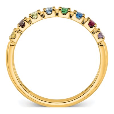14K Yellow Gold Mother's Ring – view 3