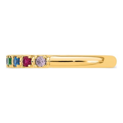 14K Yellow Gold Mother's Ring – view 4