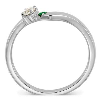 14K White Gold 1/10 ct tw Mother's Ring – view 3