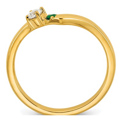 14K Yellow Gold 1/10 ct tw Mother's Ring – view 3