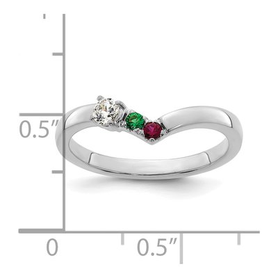 14K White Gold 1/10 ct tw Mother's Ring – view 6