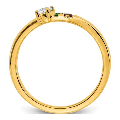 14K Yellow Gold 1/10 ct tw Mother's Ring – view 3