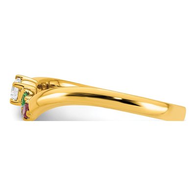 14K Yellow Gold 1/10 ct tw Mother's Ring – view 4