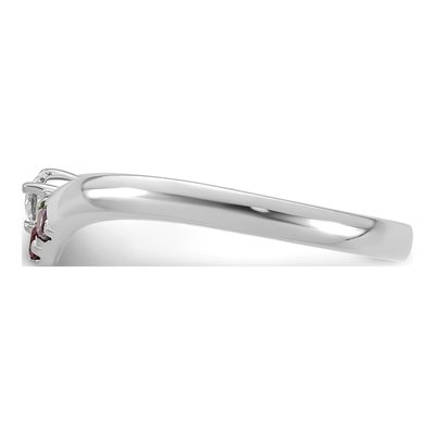 14K White Gold 3-Birthstone Mother's Ring Mounting – view 3