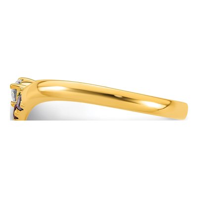 14K Yellow Gold 1/10 ct tw Mother's Ring – view 4