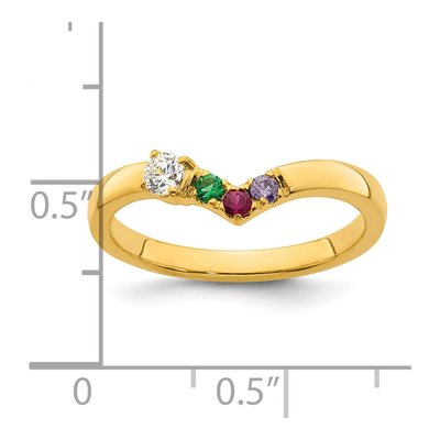 14K Yellow Gold 1/10 ct tw Mother's Ring – view 6