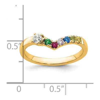 14K Yellow Gold 1/10 ct tw Mother's Ring – view 6