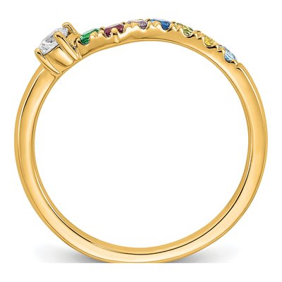 14K Yellow Gold 1/10 ct tw Mother's Ring – view 3