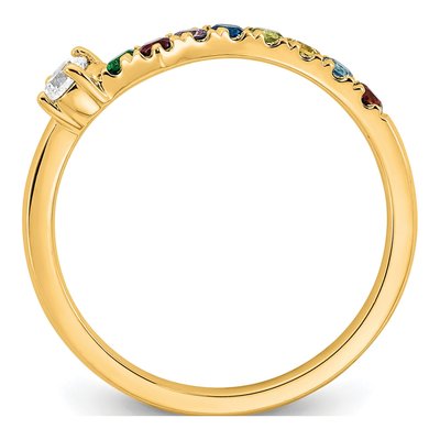 14K Yellow Gold 1/10 ct tw Mother's Ring – view 3