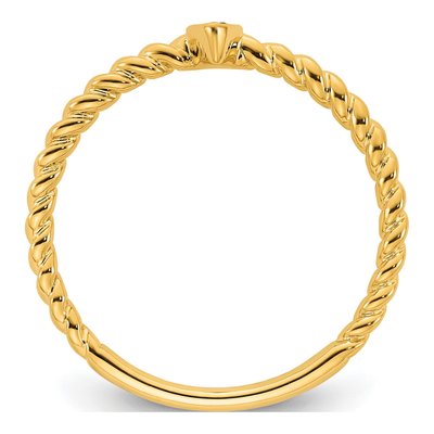 14K Yellow Gold Mother's Ring Mounting – view 3