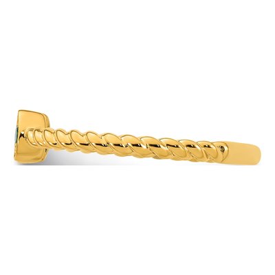 14K Yellow Gold 2-Stone Mother's Ring Mounting – view 4